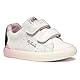Geox Jungen Mädchen B GISLI Girl D Sneaker, White/Pink, 27 EU