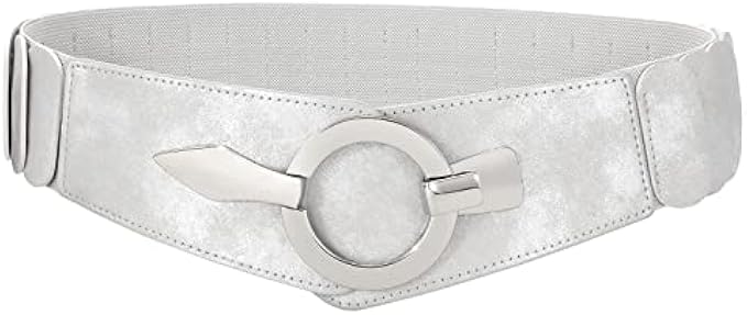 JASGOOD Women Wide Elastic Waist Belt Fashion Vintage Stretch Dress Belt Cosplay Belt