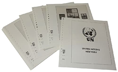 Feuilles pré-imprimées pour album de timbres Nations Unies New York 2019-2022 LINDNER