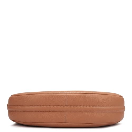 Image of Da Milano Women's Leather Shoulder Bag - Orange