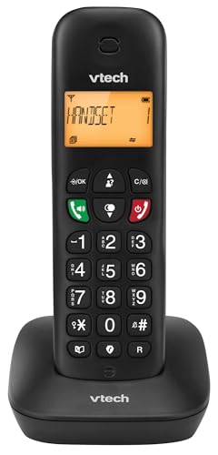 Téléphone sans Fil VTech DECT, Blocage d’appels, Identification/Attente d’Appel, répertoire, 13 h autonomie, écran rétroéclairé, Rappel, Mains...