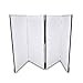 Pyle DJ Booth Foldable Cover Screen - Portable Event Facade Front Board Video Light Projector Display Scrim Panel with Folding Steel Frame Stand, Stretchable Material - PDJFAC12 (48