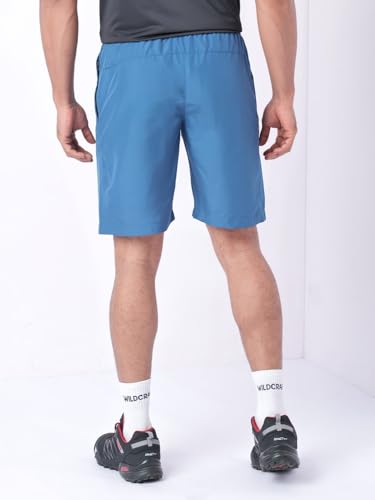 Image of Wildcraft Men's Solid Regular Fit Shorts| Mid Waist with Adjustable Drawcord