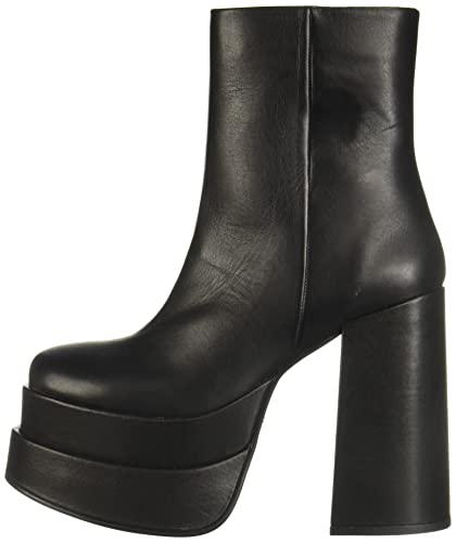 Steve Madden Steve Madden Women's Cobra Fashion Boot, Black Leather, 9