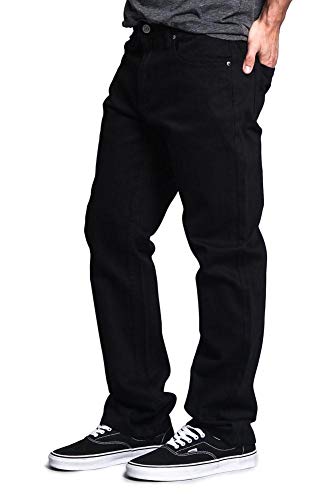 Mens Straight Fit Color and Raw Denim Jeans2