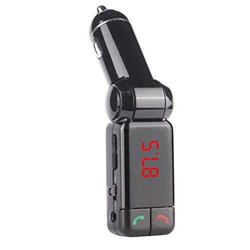 Bluetooth FM Transmitter for Car, Car Charger MP3 Audio Player Bluetooth Handsfree Bluetooth MP3 Player LCD Display USB Charger