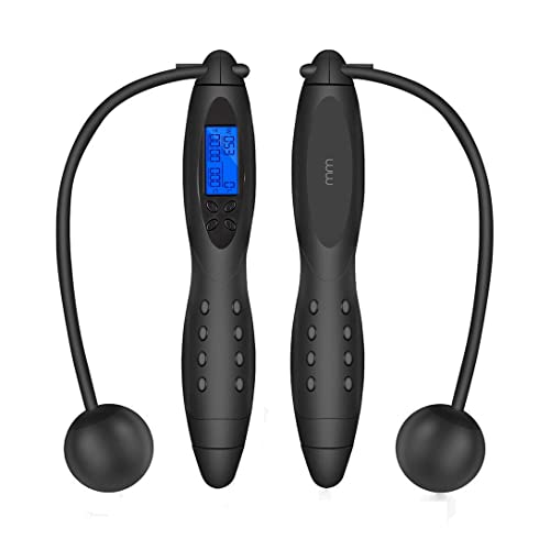 Mikamax – mm Wireless Jumping Rope – Bezprzewodowa Skakanka – Spalanie kalorii/tłuszczu – Techniczny prezent dla fana sportu – Gadżety dla mężczyzn i kobiet
