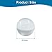 Bivethoi 500pcs 4.5mm Solid Round Clear Glass Ball Boiling Stones Soda Lime Glass Beads