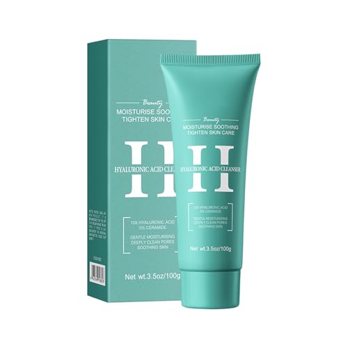 Limpiador Purificante Con ácido Hialurónico y Niacinamida, Brightening Cleanse, Deep Cleanse Facial Wash, Para una Limpieza Profunda de los Poros, Hidratación y Humectación, para Todo Tipo de Pieles