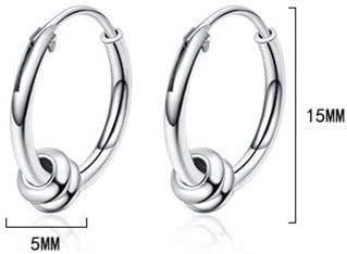 2 Pairs Simple Punk Black Silver Geometric Ball Circle Round Thorns Stud Earrings Safety Spur Hoop earring for Mens Womens Hip Hop Jewelry - Image 5