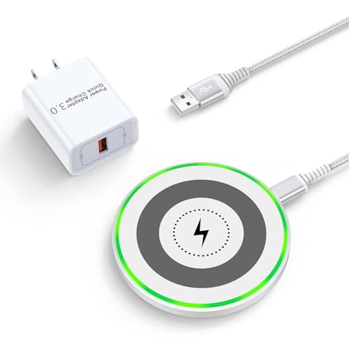 Pixel 10 Pro XL Wireless Charger,15W Wireless Charger Station for Google Pixel 10 Pro 9a 9 Pro Fold 9 Pro XL 8 Pro 7 Pro,Wireless Charging Pad with QC3.0 Adapter for Galaxy S25 Ultra S24 Ultra S23 S22