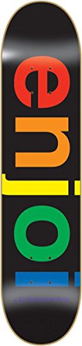 Enjoi Spectrum Deck 8.25 Black Skateboard Decks