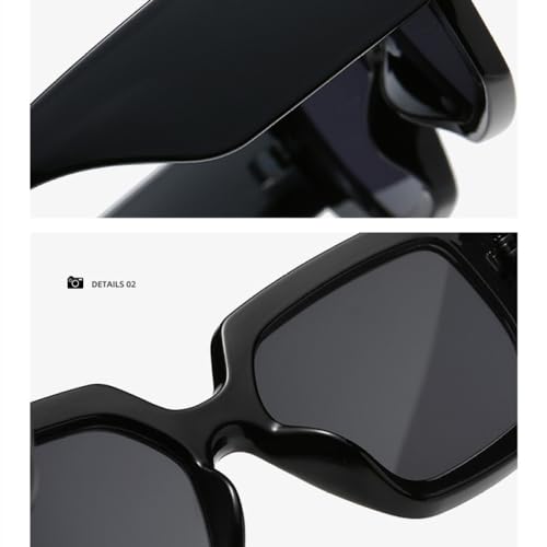 Neue 2025 Vintage Quadrat Sonnenbrille Frauen Männer Breite Bein Großen Rahmen Sonnenbrille Schwarz Grün Shades UV400