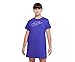 Nike Futura Tshirt Dress Girls Active Dresses Size L, Color: Grape Blue-Blue