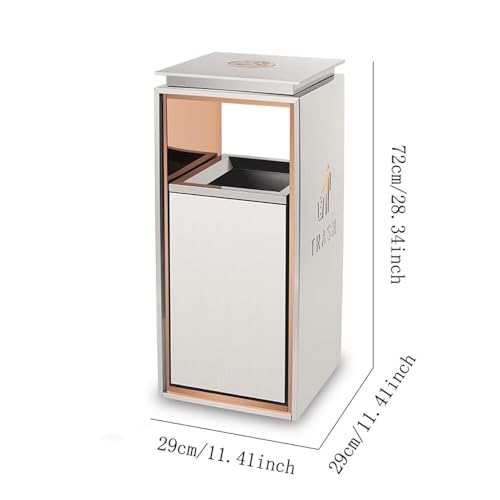 Cubo de basura exterior comercial que soluciona la recogida limpia con doble boca lateral 3