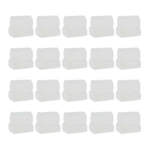 LUCKGONI 20 almohadillas de pistón grandes para válvula rotativa, resistente al ruido, válvula giratoria, tope de silicona