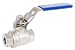 Durachoice 1/4" NPT Stainless Steel (316) Ball Valve - Full Port, 1000WOG with Blue Locking Handles