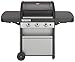 Campingaz 3 Series Classic Grill Barbecue a Gas a 3 bruciatore, 9.6 kW di Potenza, Sistema InstaClean EasyCleaning, griglia in Acciaio e Piastra, 2 tavoli a Lato, L