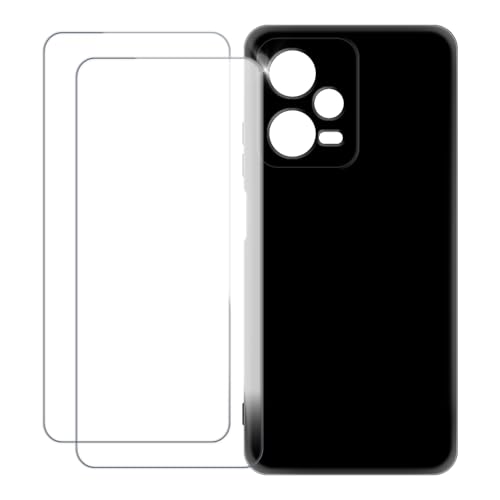 UOGNADGD Xiaomi Redmi Note 12 Pro 5G �Ƃ̌݊������� �J�X�^���J���t���P�[�X�{�����K���X�ی�t�B����2���t�� ? �Ռ��z�������h�~ (�u���b�N)