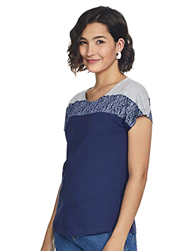 Image of Max Women Women Striped Round Neck T-Shirt