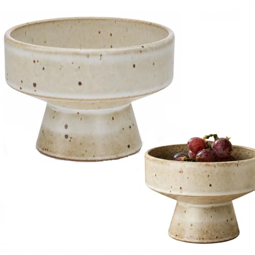 Concrete Fruit Bowl for Kitchen Counter,Large Decorative Candy Dishes for Dining Table,Modern Key Bowl Fruit Bowl Simple Ceramic Household Fruit Tray for Home Decor by Cabilock - Used condition - US$34.10