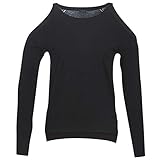 guess leopard strickjacke , , , , 213, Pullover Guess Cutout Pullover & Strickjacken Damen Schwarz - XS - Pullover