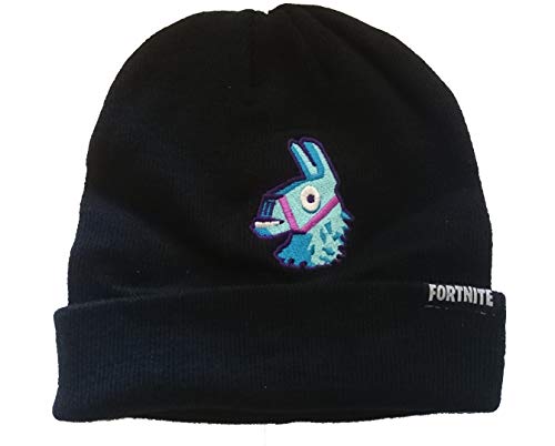 Preisvergleich Produktbild Epic Games Fortnite Mütze Strickmütze Wintermütze (Schwarz-Lama)