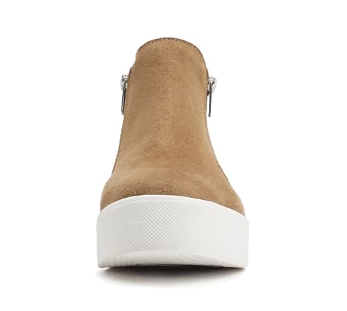 Image of Soda Taylor Hidden Wedge Sole Booties Ankle Heels Sneaker Shoes Side Zipper