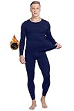 Yostylish Thermal Underwear for Men, Soft Long Johns Set with Fleece Lined, Warm Base Layer Top &...