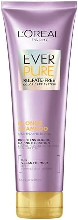 EverPure Sulfate-Free Blonde Shampoo for Brightening Bleached, Blonde, Colour-Treated Hair, With Iris, 250ml
