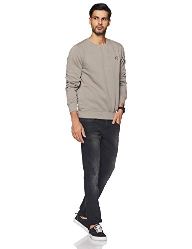 Image of Qube By Fort Collins Men Cotton High Neck Sweatshirt