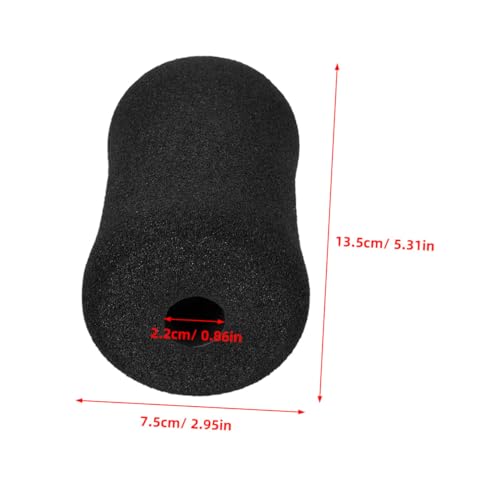 POPETPOP 6Pcs Black Sponge Foot Pads Covers para Situp Board Rollers | Negro, Uso Multifuncional para Planchas y Protección de Piernas, Accesorio de Gimnasio en Casa, Equipo Deportivo miniatura 2