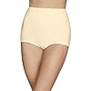 Vanity Fair womens Lollipop Plus Size Panties 3 Pack 15861 Briefs, Elastic Leg Opening - Candleglow (3 Pack), 10 US