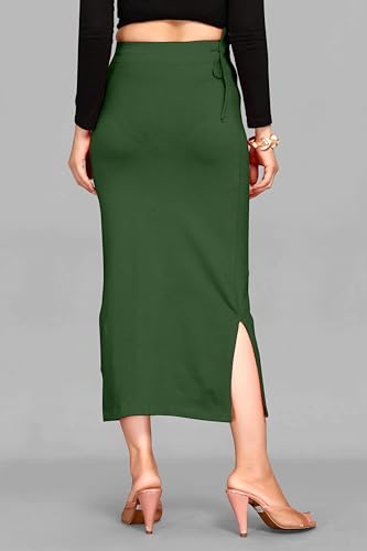 Image of ALYNE Blended Saree Shapewear Petticoat for Women, Women's Blended FullElastic with Drawstring Saree Shapewear, Skirts for Women,Shape Wear Dress for Saree
