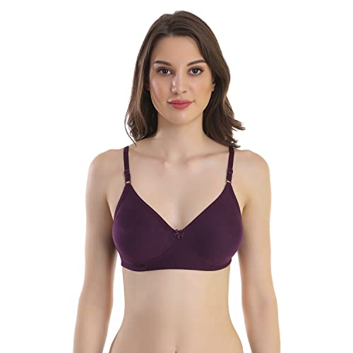 Image of Cotton Blend Seamless Bra for Womens