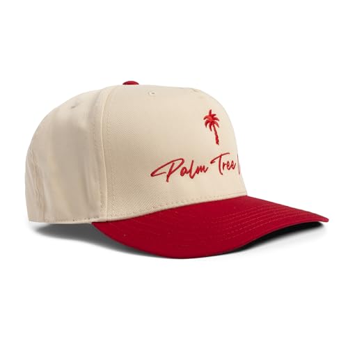 Image of Palm Tree Crew Men's Adjustable Snapback Embroidered Logo Crew Hat