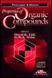 Properties of Organic Compounds, 1 CD-ROM: Personal edition. for MSDEX 2.0 or higher and Windows 3.1