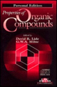 Properties Of Organic Compounds On Cd-Rom