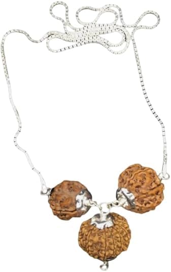 Pendentif Rudraksha en argent au bureau pour un quotidien serein