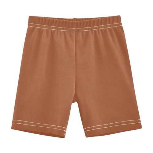 RPLIFE Mädchen-Fahrradshorts aus Baumwolle, Sienna-Druck, athletische Wagenrad-Shorts für Mädchen, unter Kleidern, Sommer-Outfits, 4–10 Jahre, Sienna, 116