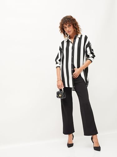 Image of Sassafras Women Polka Dot Oversize Shirt