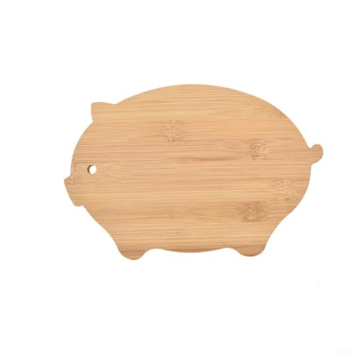 Encantadora tabla de cortar de madera para cortar, picar y servir deliciosas para comidas (H)