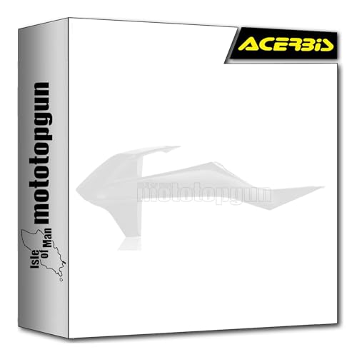 Radiator scoops acerbis blanc anti-impact pour carénage KTM SX 85
