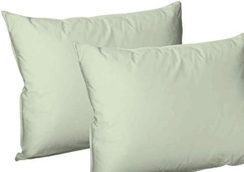4x Pillowcases Luxury Fine Poly Cotton Housewife Bed Room Pillow Covers Available in 20 colours (Sage Green)