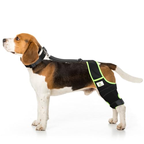 Image of Dog Knee Brace for Hind Legs with Extra Collar & Strap - Relieves Joint Pain & Discomfort, Enhances Mobility | Supports Recovery from Osteoarthritis, Torn ACL /CCL, Luxating Patella | Adjustable (S)