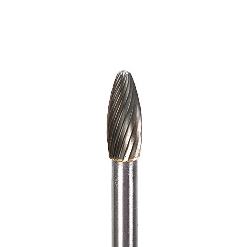 Set de 5 fresas de carburo sólido de acero tungsteno 1/4" miniatura 4