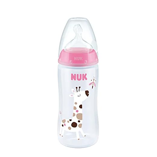 NUK Mamadeira Fc Temp. Control 360Ml S2 - Girl Rosa