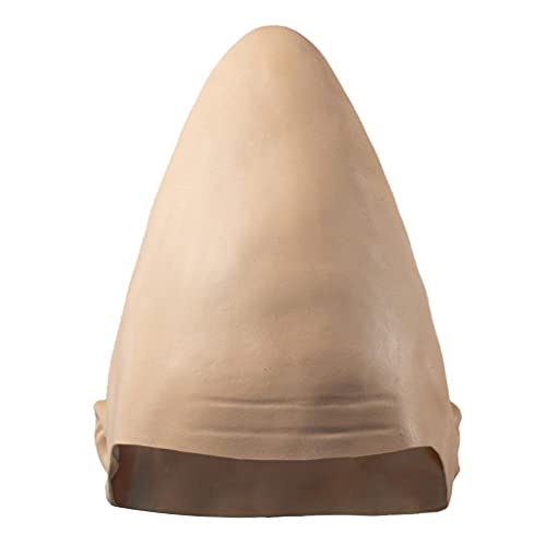 VOUNEDA Halloween Horror Mask,Alien Latex Cap Cosplay Headgear Egg Conical Head Cover Helmet Halloween Christmas Carnival Props Festival Party Headgear Equipments,23 * 30 cm