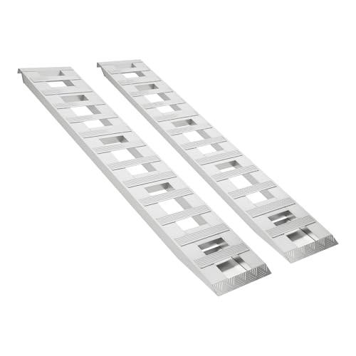Rampas de aluminio para tráiler 72x15 pulg capacidad 6800 lbs