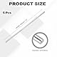 QUARKZMAN 5 Stück Aluminium Rundstab 8mm x 300mm 6061 Aluminium Stange Massivmetall Drehbank Stab Lager für DIY Bastelmodellauto (Silberton)